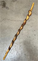 Spiral Shape Wooden Walking Stick