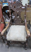 Renaissance Chair - 46"h x 23"w x 21"d