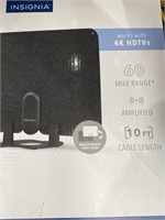 INSIGNIA AMPLIFIED THIN HDTV ANTENNA RETAIL $40