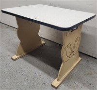 Retro Cat Painted Base Side Table