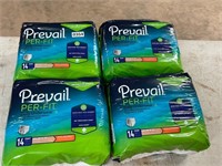 4-14 count prevail adult diapers- x large