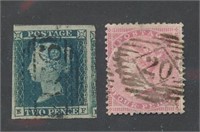 GREAT BRITAIN #4 & #26 USED AVE-FINE