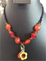 Safari Murano glass bead necklace