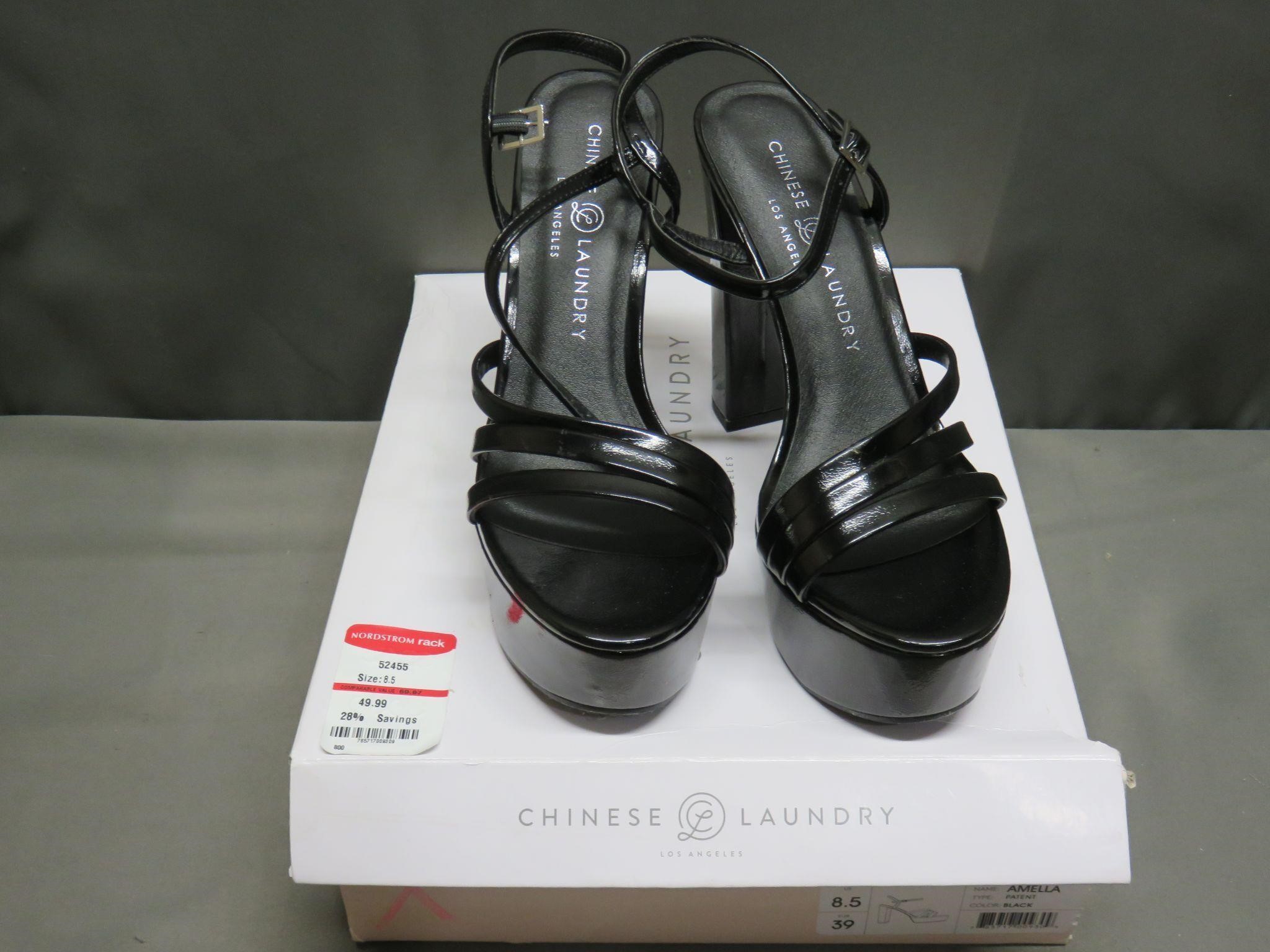 Chinese Laundry Size 8.5 Leather Black Heels