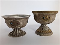 2 Antique Buddhist Ritual Cups
