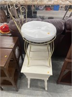 Vanity stool, end stand