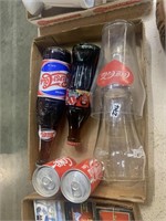 COKE AND PEPSI GLASSES/ BOTTLES/ CANS
