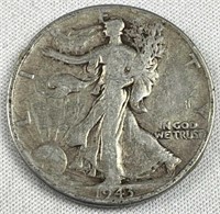 1943 Walking Liberty Silver Half Dollar, US 50c