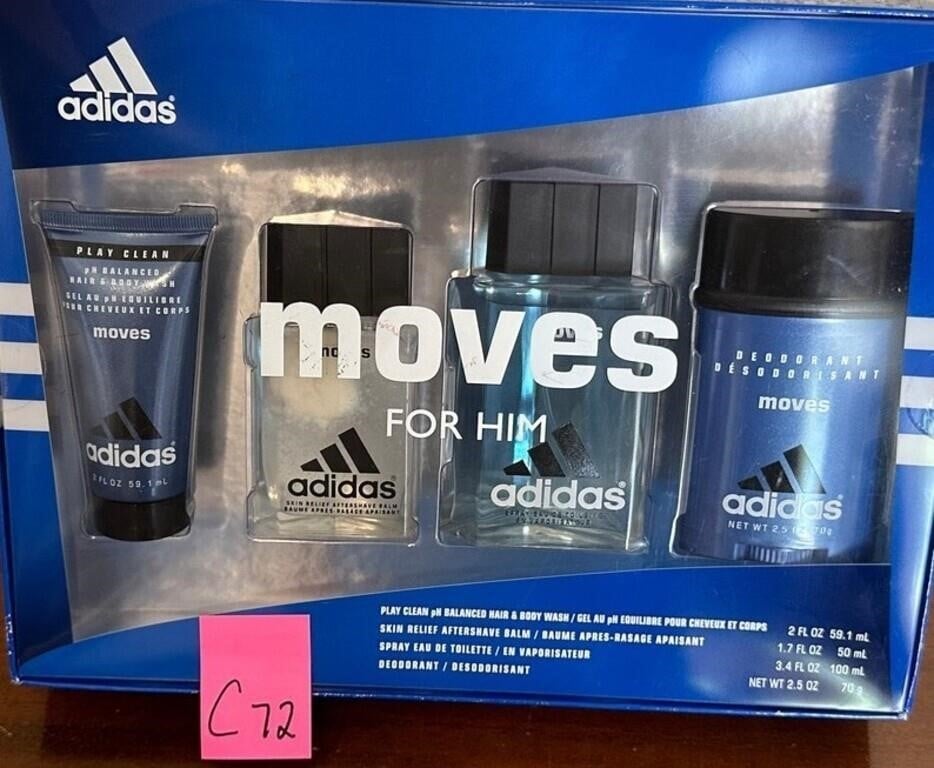 W - ADIDAS MOVES FOR HIM GIFT SET (C72)