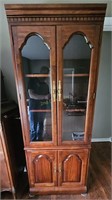Solid Wood Ornate Curio Cabinet