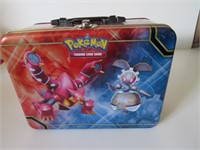 POKEMON TIN BOX WITH STICKERS, PENCILS, NOTE PAD,.