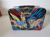 POKEMON TIN BOX WITH STICKERS, PENCILS, NOTE PAD,.