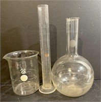 Three Vintage Chemistry Bottles