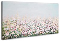 E1218  Colorful Flower Large Canvas Painting