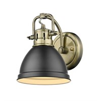 Golden Lighting Duncan Aged Brass Bath Sconce