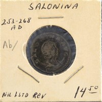 Roman Ancient Coin Salonina, 253-268 AD bronze,