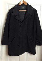 J Crew Wool Coat Black L Men's