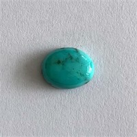 7.21 Cts Natural Turquoise. Oval cabochon. ITLGR c