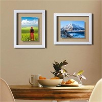 2 Pack 8x10 Floating Picture Frames,Display 2x3,