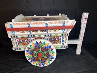 Painted Miniature Costa Rican Cart