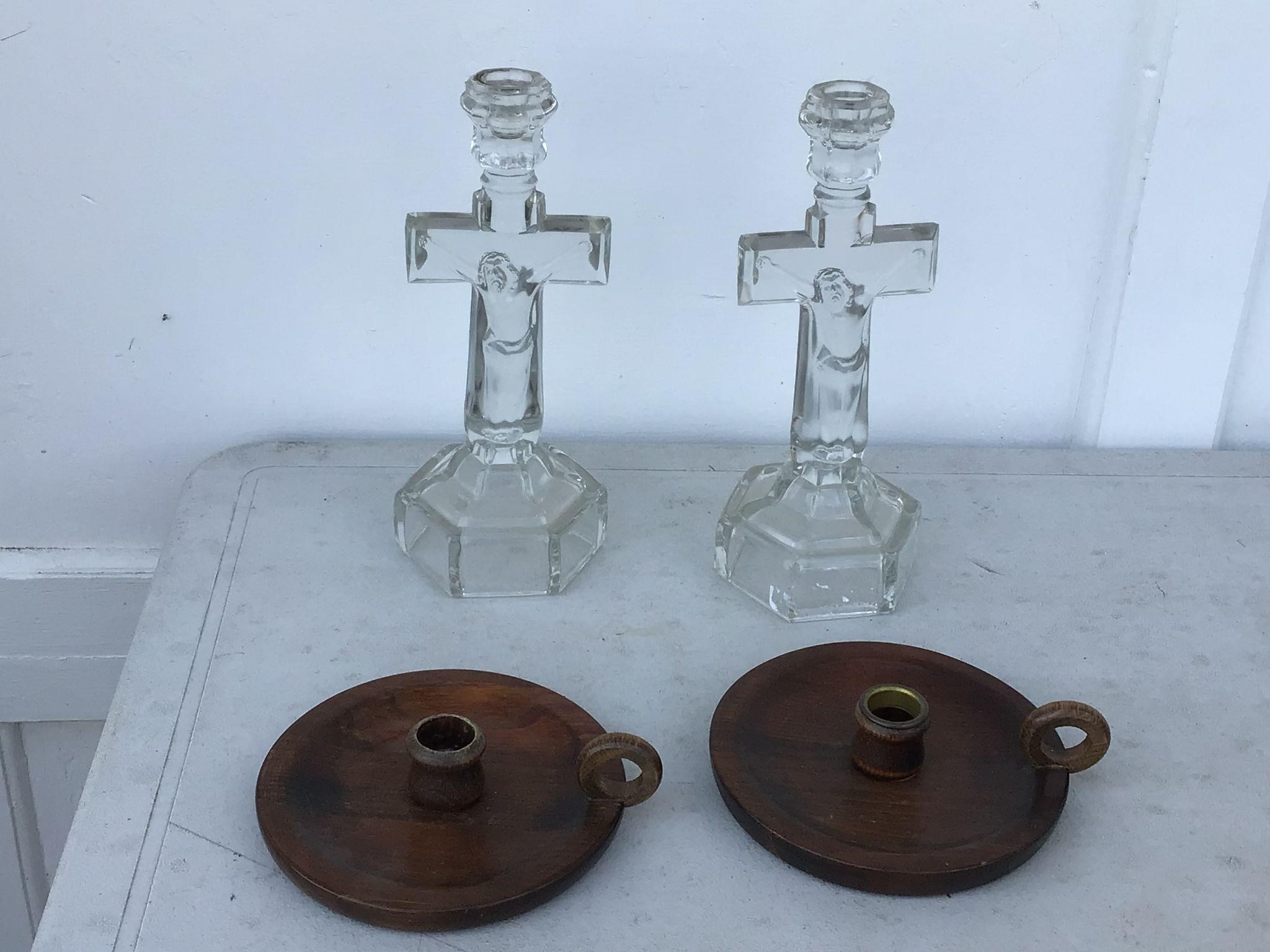 2 PAIR OF CANDLESTICKKS