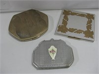 Three Vintage Compacts See Info