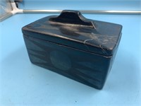 Beautiful lidded box carved from  a solid piece of