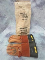 Lineman's Safety Gloves w/Pouch