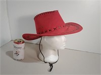 Red Western Style Hat