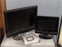Coby flatscreen televisions 19&10 inches
