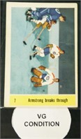 1958 Parkhurst #7 Armstrong Breaks Through Hockey