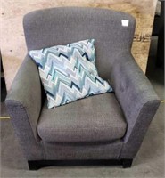 Arm Chair with Throw Pillow