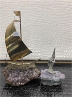 Amethyst Decorative Purple Crystal Stand lot