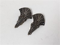 .925 Sterling Vintage Clip On Earrings