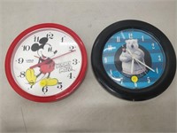 Coca-cola and Mickey Mouse Clocks