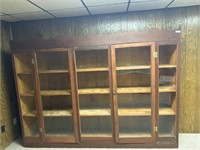 Large display cabinet with doors approx 98 W x 7