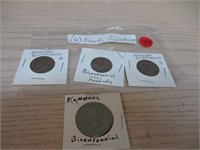 4 Kennedy Bicentennial Half Dollars