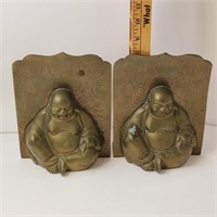 Brass Buddha Bookends