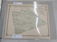 1875 Colored Caernarvon Township Map