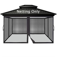 10x12ft Universal Mosquito Netting Gazebo Curtains