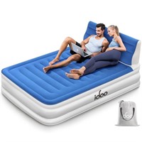 iDOO Double Air Mattress with Headboard, Full Size