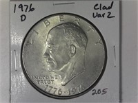 1976-D Var 2 Ike Dollar