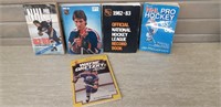 Lot of 1980s paperback hockey reference books