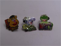 (3) Disney KERMIT asst Collector's Pins