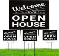 Open House Sign | Pack of 4 | 18x24