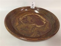 Natural Polished Stone Bowl From Pakistan-10" Dia