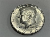 1964  BU Kennedy Half Dollar