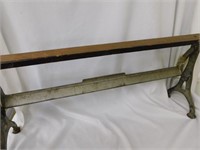Iron and wood vintage paper cutter made by The