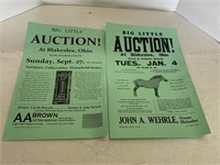Wehrle Auction Flyers