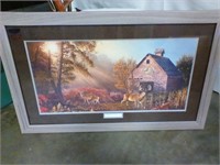 Whitetail Heaven framed picture